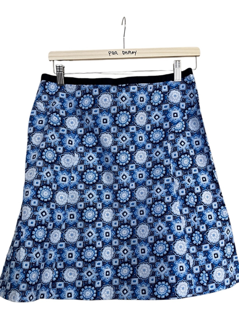 Blue Floral Print Mini Skirt - Women's Sz 10
